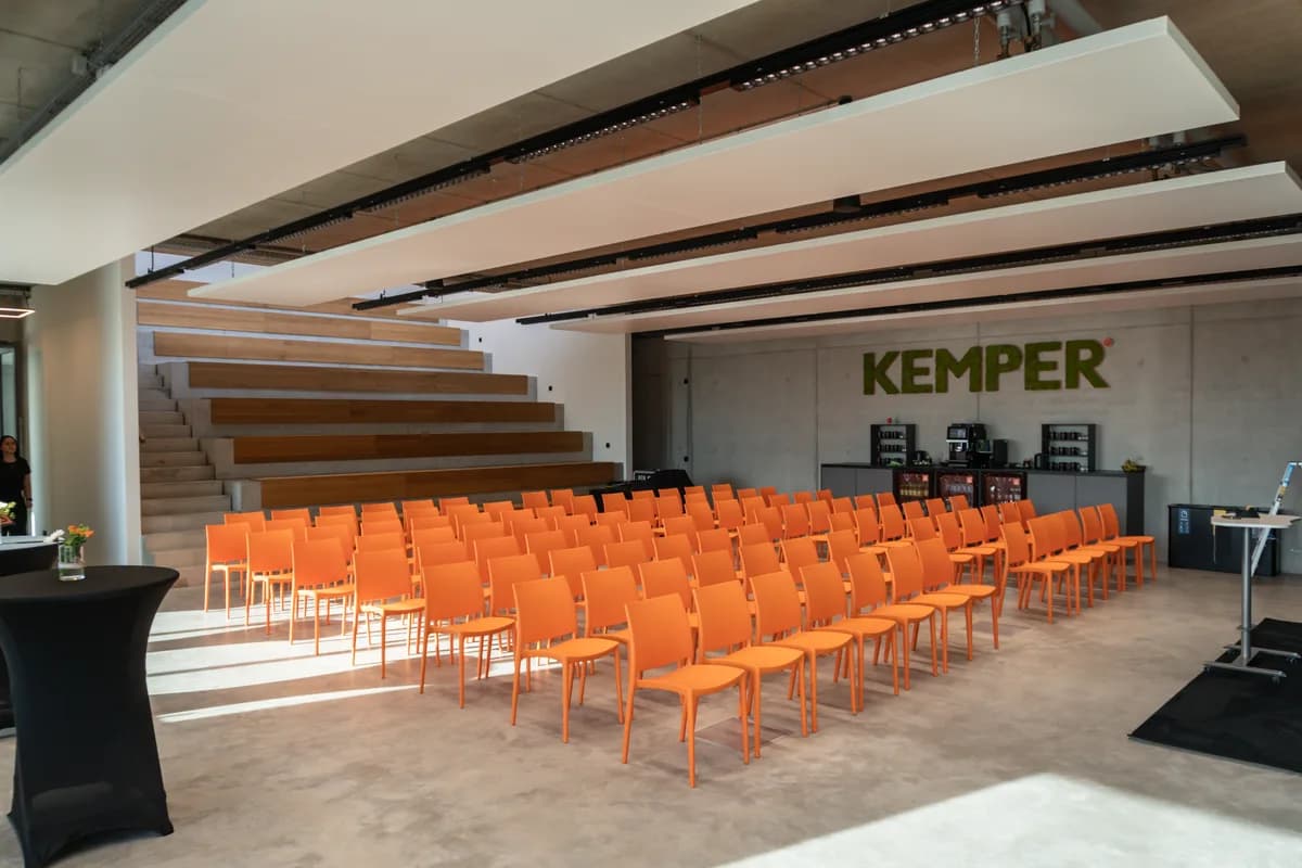 Präsentationsfläche mit Beschallung im KEMPER Schulungszentrum